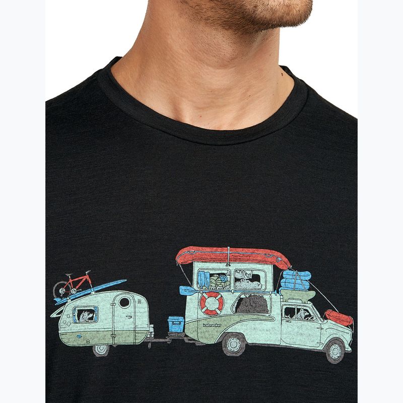 Мъжка тениска Icebreaker Merino 150 Tech Lite Transportage black 6