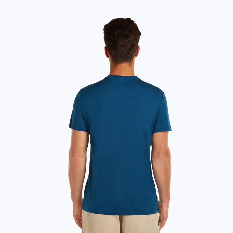 Мъжка тениска Icebreaker Merino 150 Tech Lite The Peaks atlantis 3