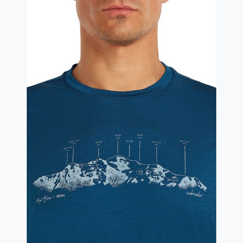 Мъжка тениска Icebreaker Merino 150 Tech Lite The Peaks atlantis 5