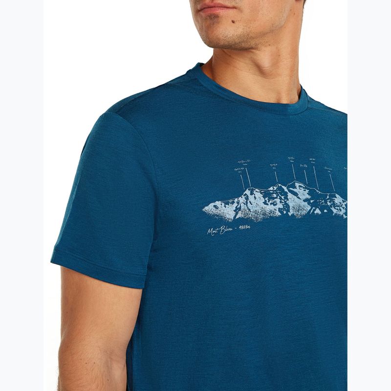 Мъжка тениска Icebreaker Merino 150 Tech Lite The Peaks atlantis 6