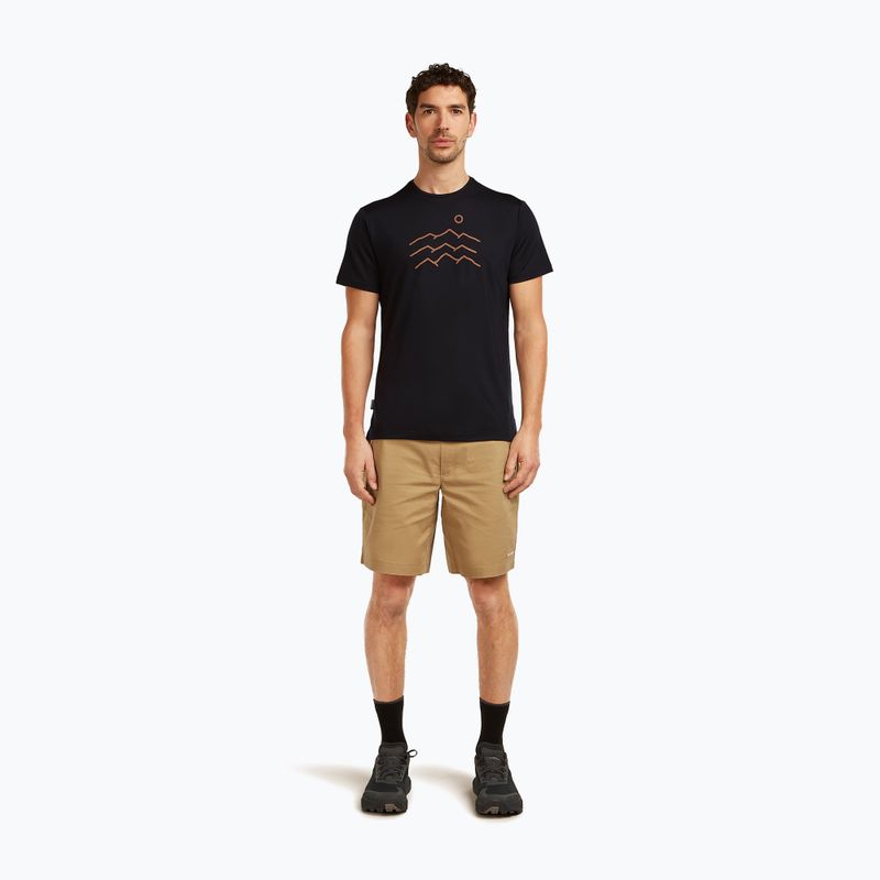 Мъжка тениска Icebreaker Merino 125 Cool-Lite Sphere Tee Across The Peaks black 2