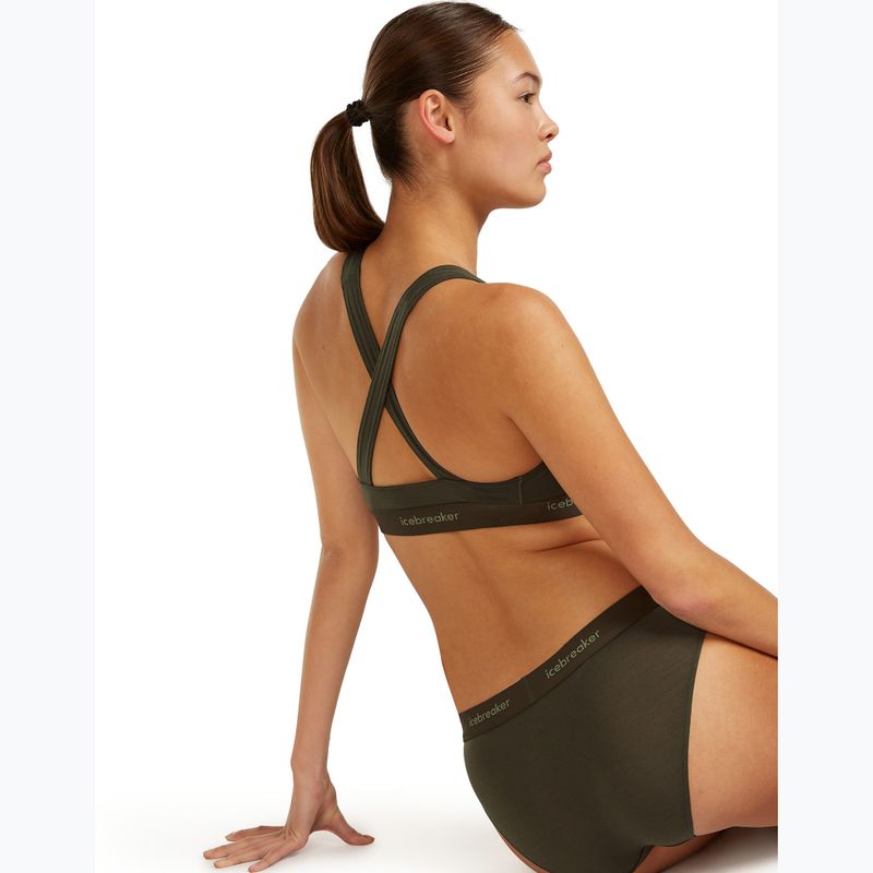 Термоактивен сутиен Icebreaker Merino 125 Cool-Lite Sprite Racerback dark loden 6