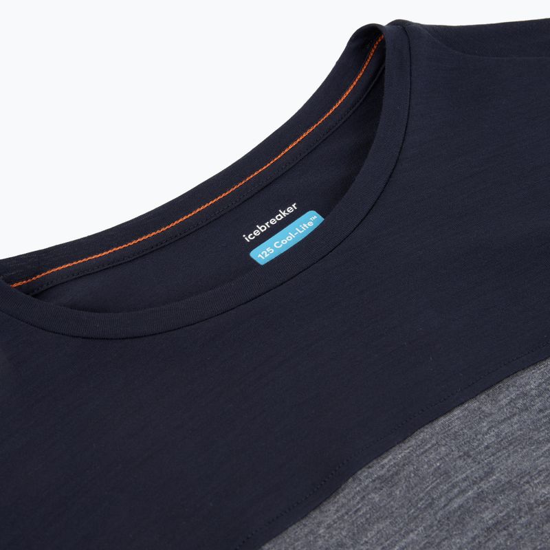 Дамска блуза с дълъг ръкав Icebreaker Merino 125 Cool-Lite Sphere Tee CB midnnavy hthr/midnnavy/cb 4