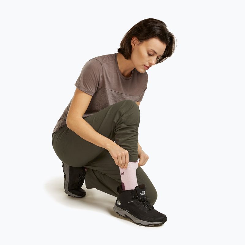 Дамски чорапи Icebreaker Merino Hike+ Light Crew pink quartz/java 4