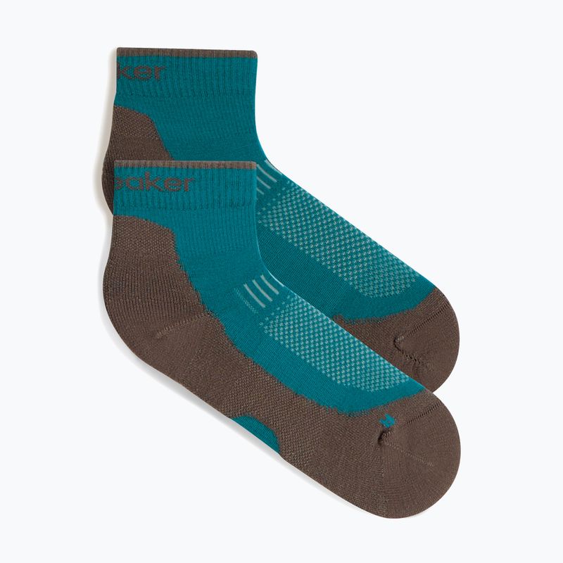 Дамски чорапи Icebreaker Merino Hike+ Light Mini tidal teal/porcini 2