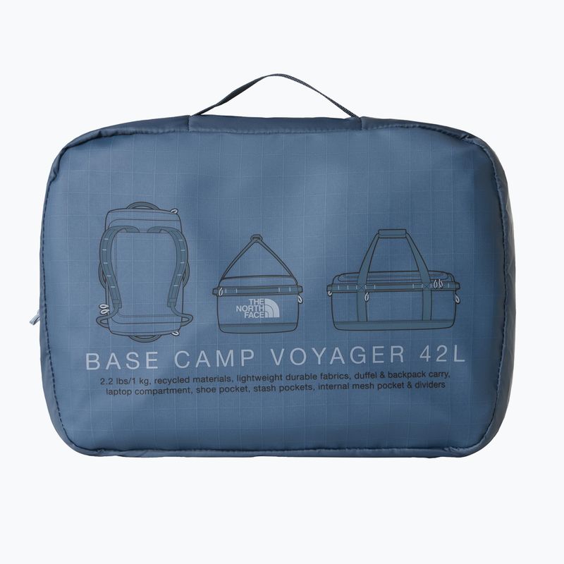 Пътна чанта The North Face Base Camp Voyager Duffel 42 granite grey/frost grey 4