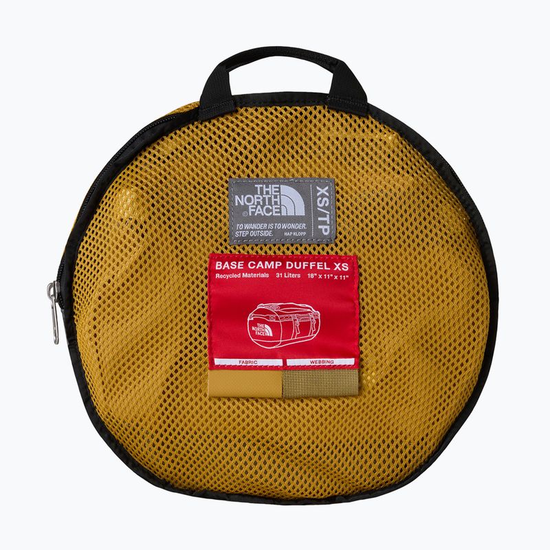 Пътна чанта The North Face Base Camp Duffel XS 31 l golden tan/cedar/honeye 4