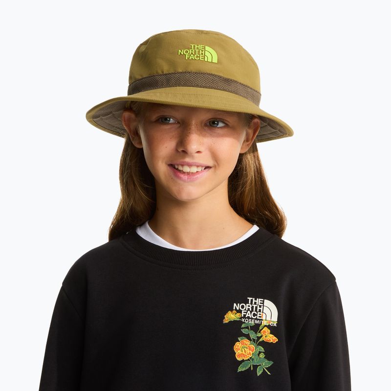 Детска шапка с периферия The North Face Kids Class V Rev Bucket cedar logo weather topo phantom print 6