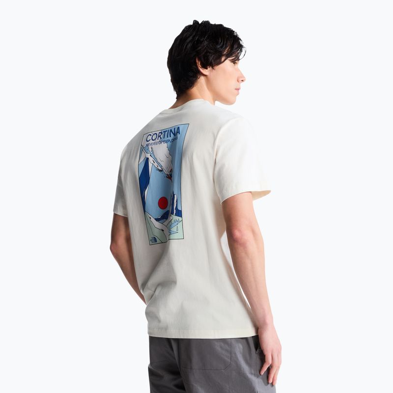 Мъжка тениска за трекинг The North Face Mountain Celebration Regular white dune 3