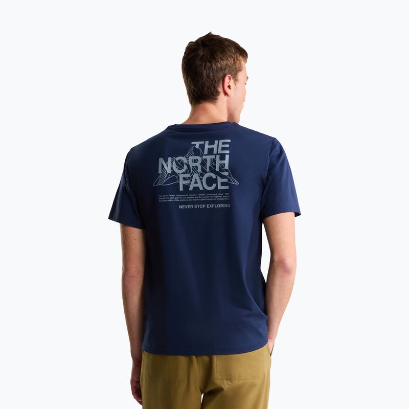 Мъжка тениска за трекинг The North Face Moutain Sketch Regular summit navy 3