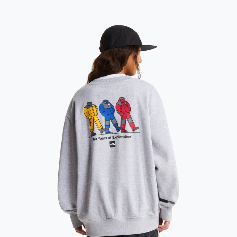 Суитшърт The North Face Celebration Relaxed Crew Graphic tnf light grey heather 7
