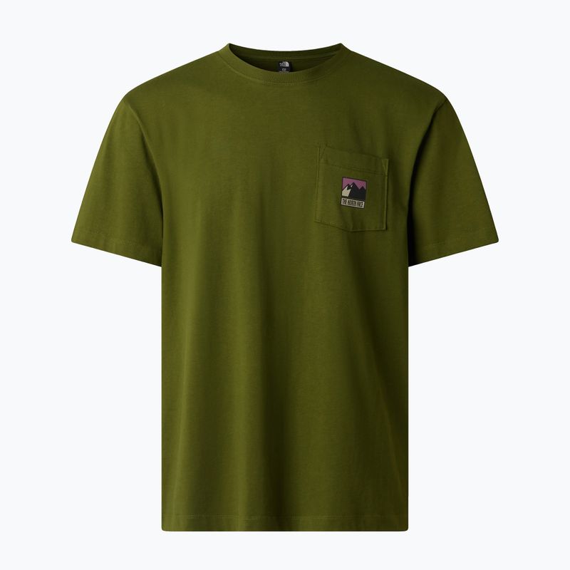 Мъжка тениска The North Face Mountain Logo Relaxed woodland green 5