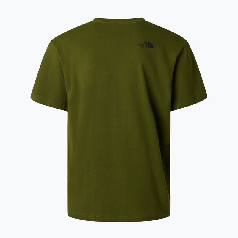 Мъжка тениска The North Face Mountain Logo Relaxed woodland green 6