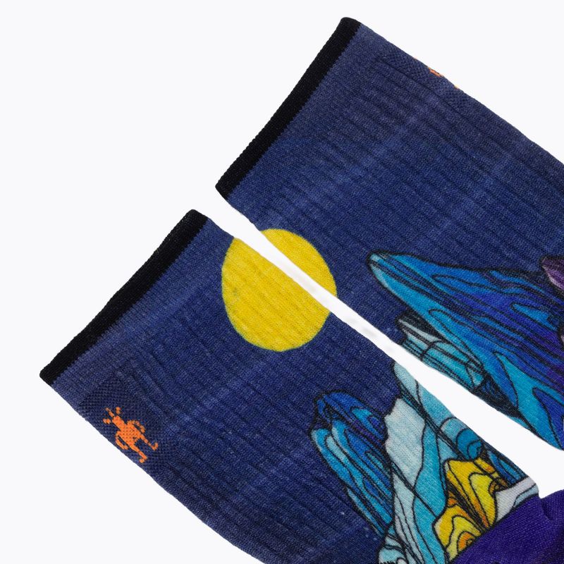Чорапи Smartwool Hike Mountain Lake Print Crew deep navy 3