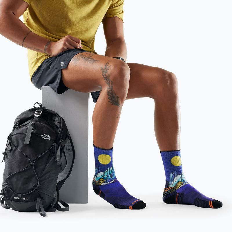 Чорапи Smartwool Hike Mountain Lake Print Crew deep navy 2