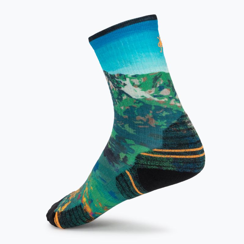 Дамски чорапи Smartwool Hike Mountain Lake Print Crew capri 2