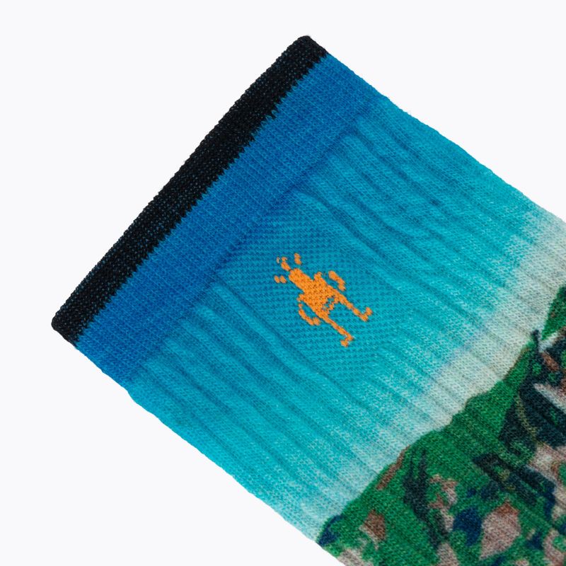 Дамски чорапи Smartwool Hike Mountain Lake Print Crew capri 3