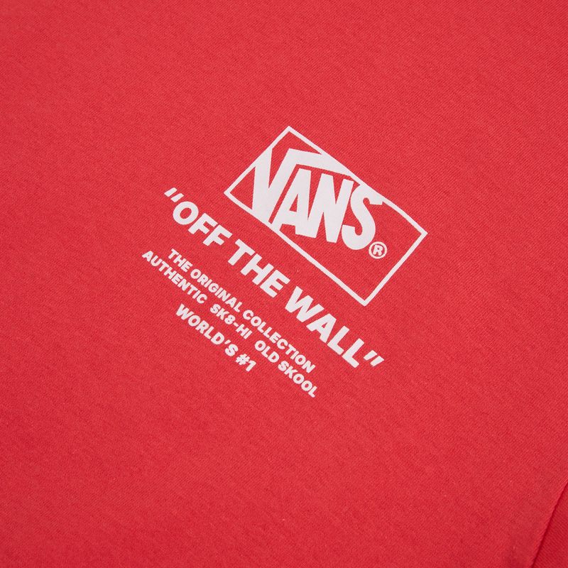 Мъжка тениска Vans Stacked Hi Tee crimson haze 3