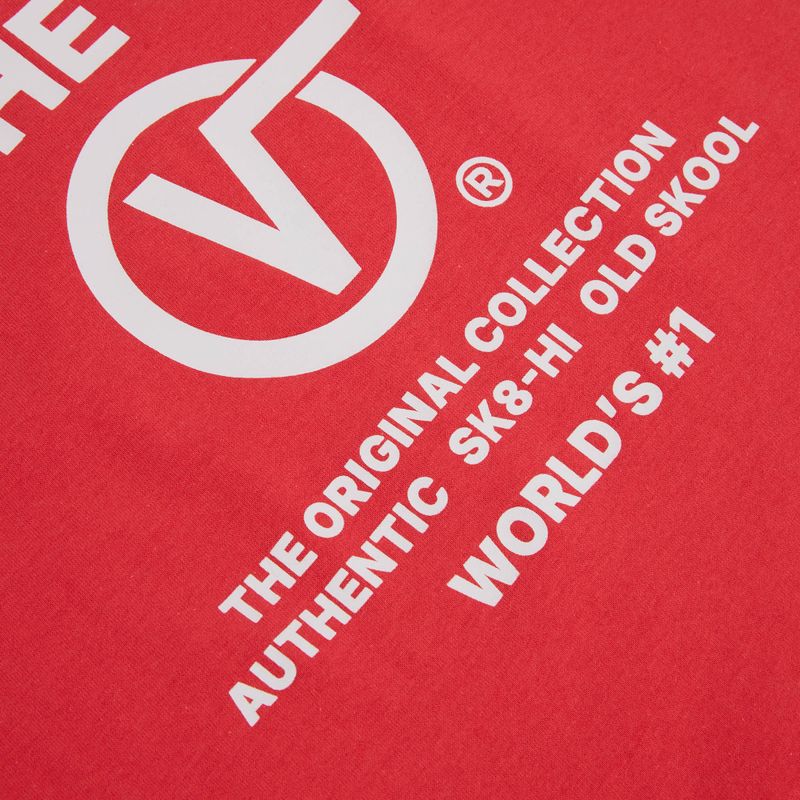 Мъжка тениска Vans Stacked Hi Tee crimson haze 4