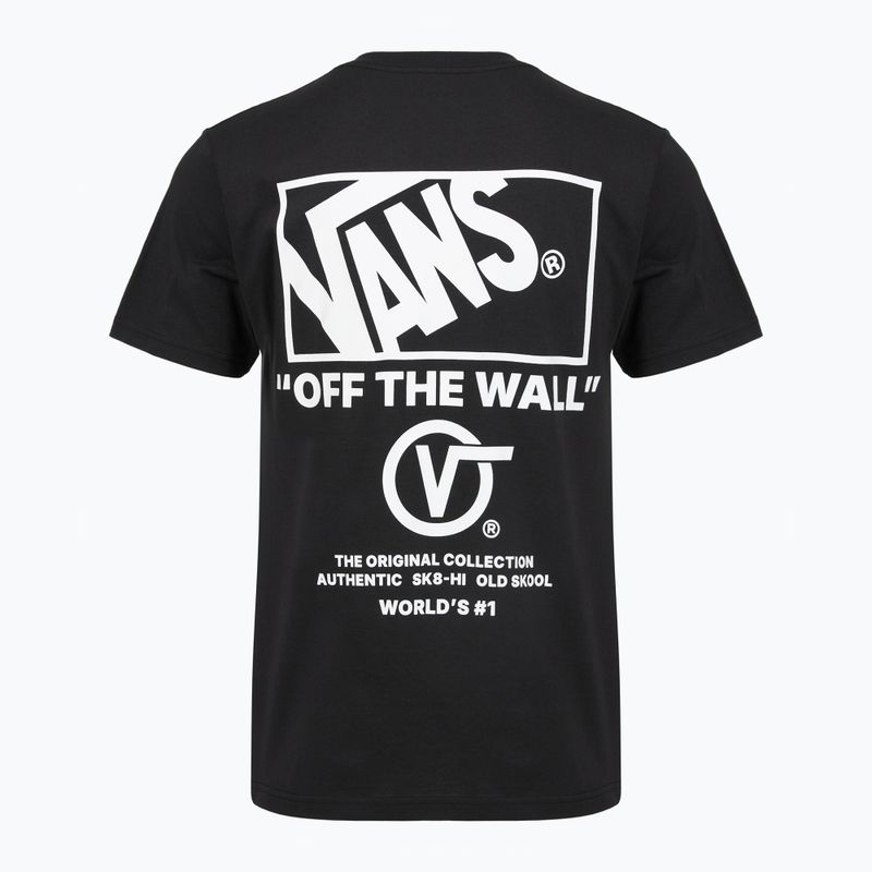 Мъжка тениска Vans Stacked Hi Tee black/white 2