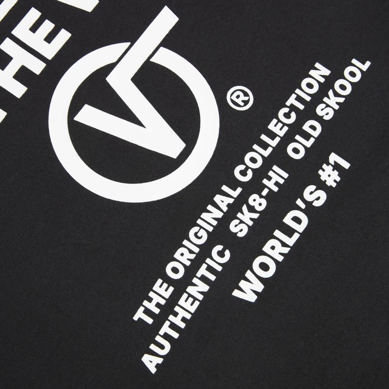 Мъжка тениска Vans Stacked Hi Tee black/white 4