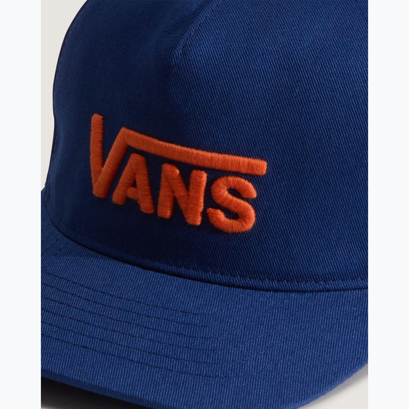 Детска шапка с козирка Vans Drop V Logo Snapback deep indigo 3