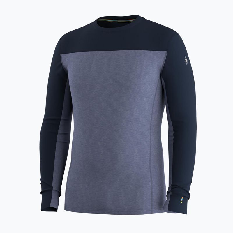 Мъжки термоактивен суитшърт Smartwool Classic Thermal Merino Base Layer Colorblock Crew Boxed deep navy/nightfall 3