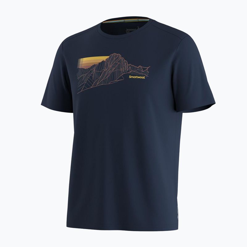 Мъжка тениска Smartwool Alpine Trace Active Graphic Tee SS deep navy 3