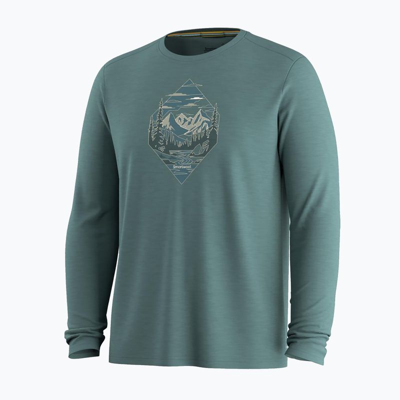 Мъжка блуза с дълъг ръкав  Smartwool Wander Valley Active Long Sleeve Graphic Tee dusty tea 3
