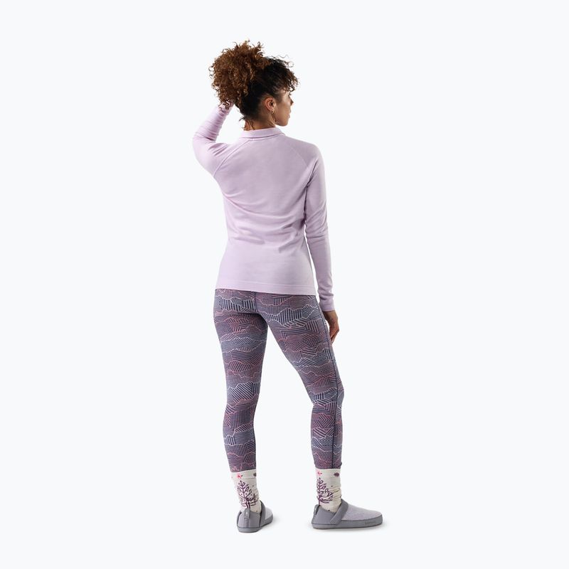 Дамски термоактивен суитшърт Smartwool Classic Thermal Merino Base Layer 1/4 Zip Boxed lavender sky heather 2