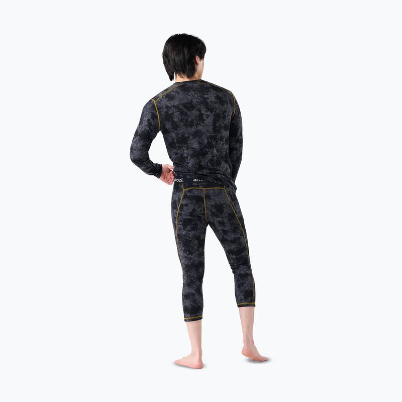 Мъжки термоактивни панталони Smartwool Classic Thermal Merino Base Layer 3/4 Bottom Boxed black tie dye/hny gold 2