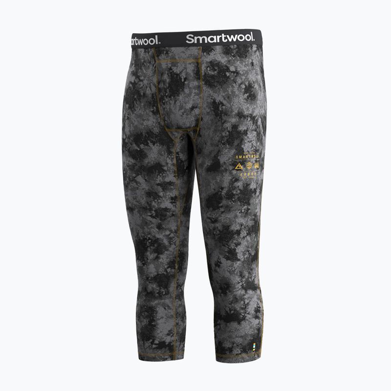 Мъжки термоактивни панталони Smartwool Classic Thermal Merino Base Layer 3/4 Bottom Boxed black tie dye/hny gold 4