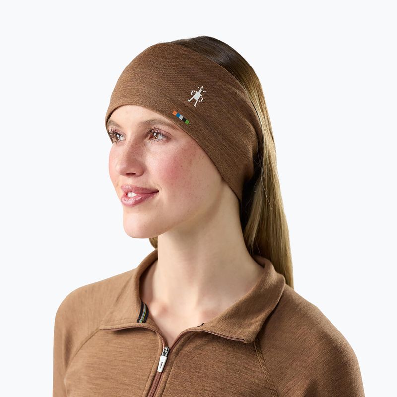 Лента за глава Smartwool Thermal Merino Reversible mocha heather 2