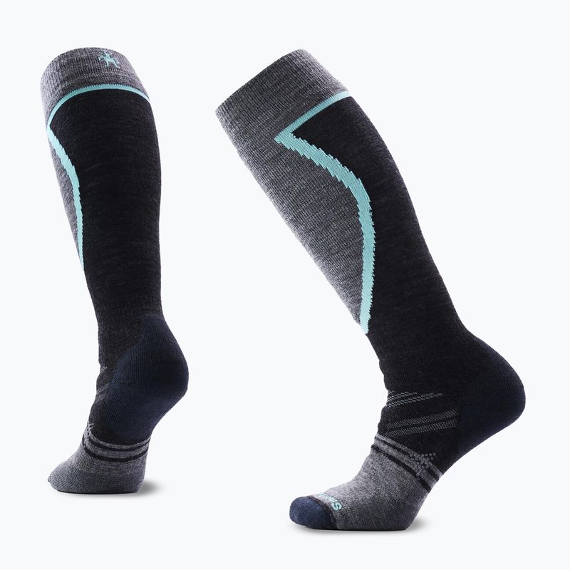 Дамски ски чорапи Smartwool Ski Full Cushion OTC в цвят въглен