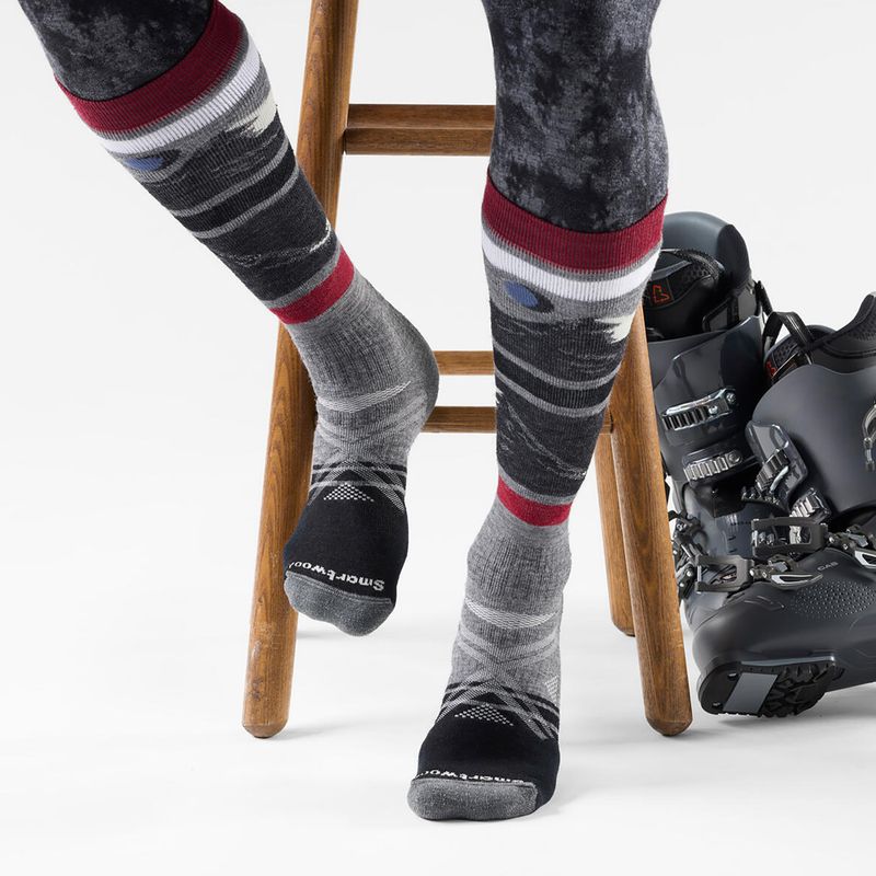 Скиорски чорапи Ski Full Cushion Midnight Ski Pattern OTC medium gray 2