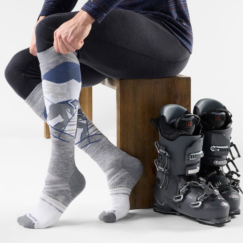Скиорски чорапи Smartwool Ski Full Cushion Chute the Moon OTC light gray 2