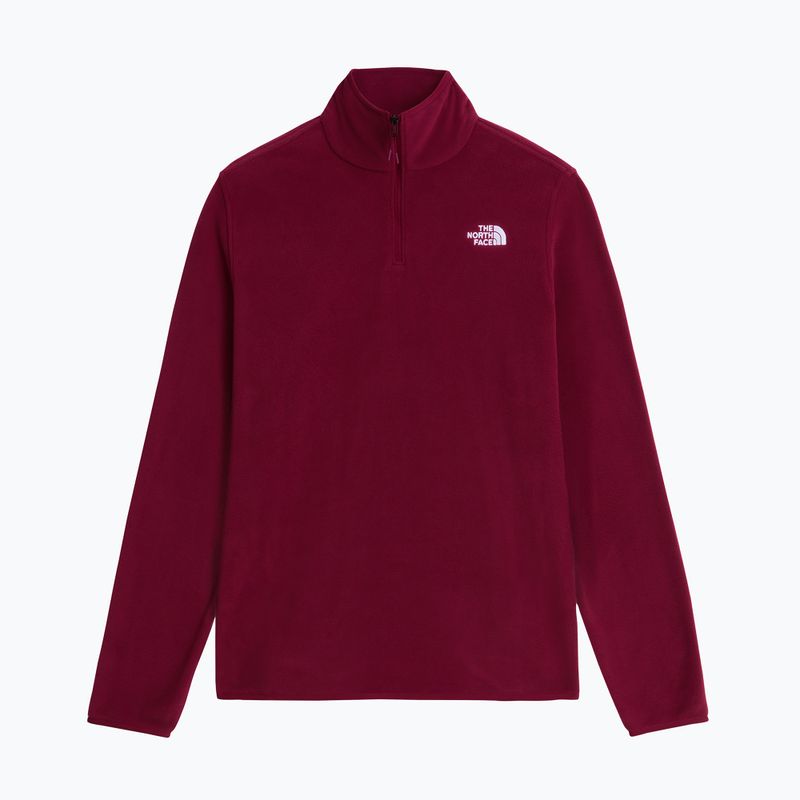 Дамски поларен суитшърт The North Face Glacier Fleece 1/4 Zip burgundy crush 4
