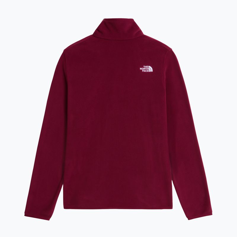 Дамски поларен суитшърт The North Face Glacier Fleece 1/4 Zip burgundy crush 5