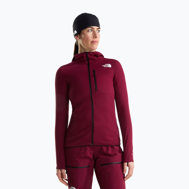 Дамски суитшърт за трекинг The North Face Summit Futurefleece Full Zip Hoodie burgundy crush