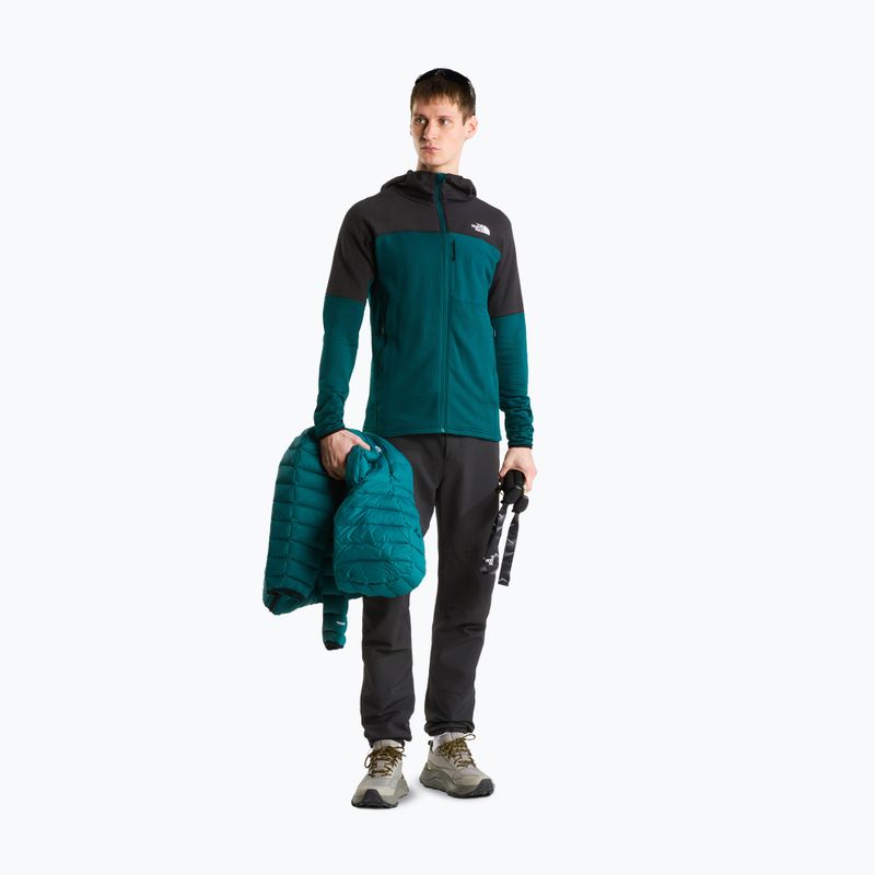 Мъжко яке The North Face Polartec Powergrid Stormgap Hoodie Pacific Teal/Tnf Black 2