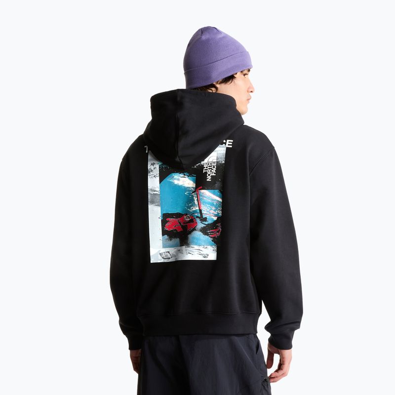 Мъжки суитшърт The North Face Apex '75 Collage Relaxed Hoodie tnf black 3