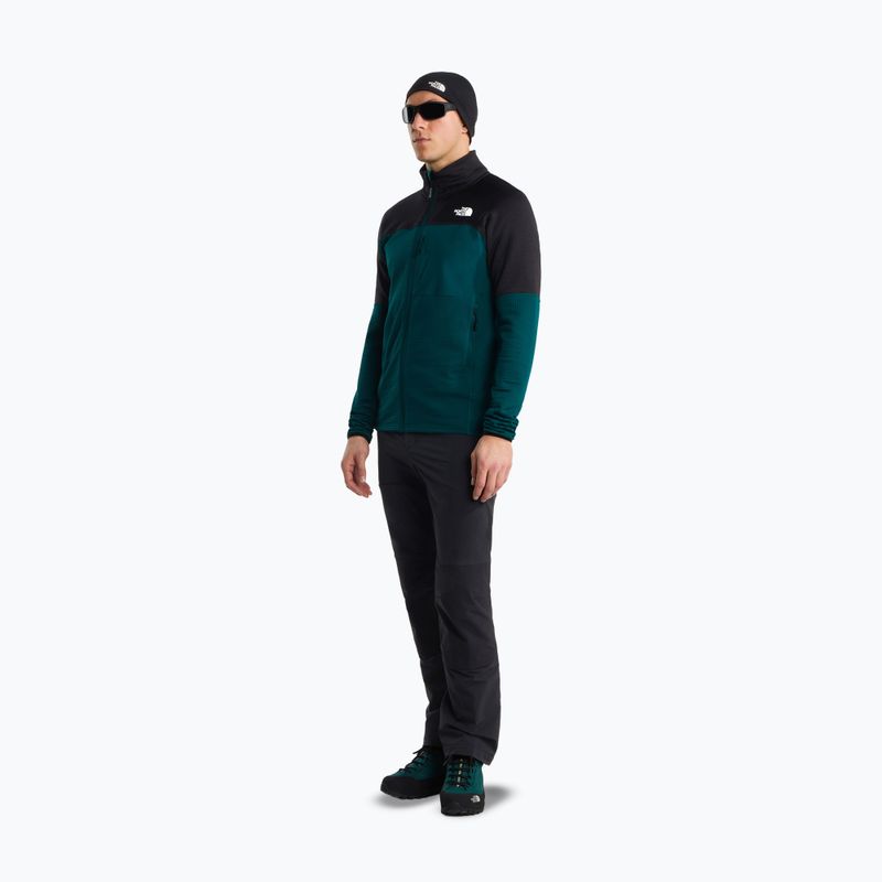 Мъжки суитшърт за трекинг The North Face Polartec Powergrid Stormgap pacific teal/tnf black 2