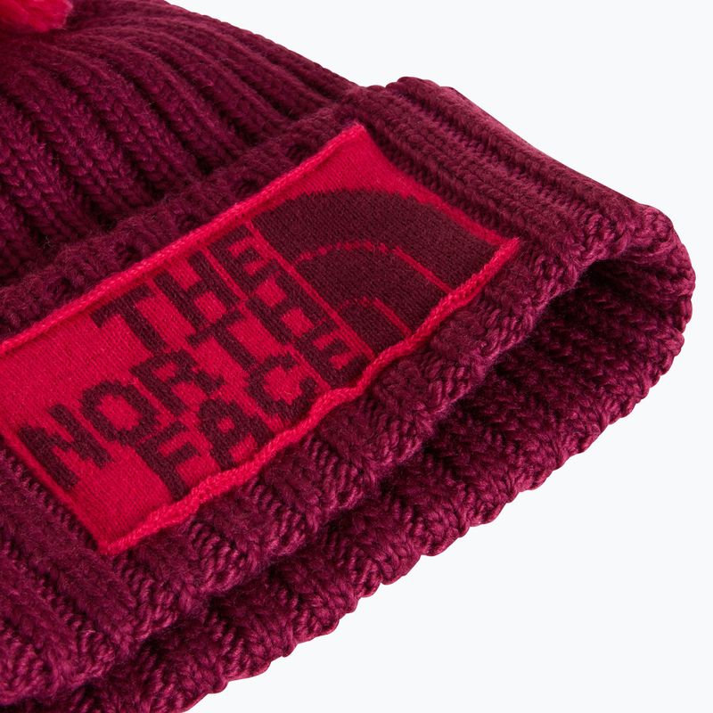 Зимна шапка The North Face Heritage Ski Tuke burgundy crush 2