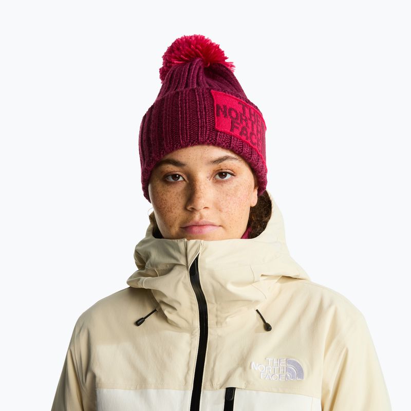Зимна шапка The North Face Heritage Ski Tuke burgundy crush 3