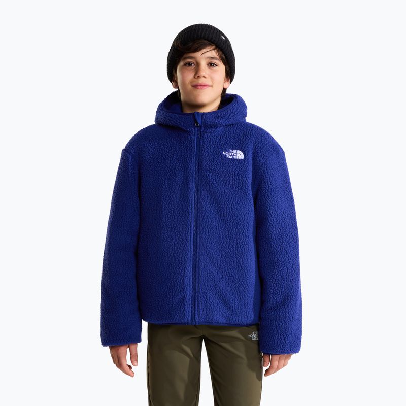 Детско ватирано яке The North Face Reversible Shasta FZ Hooded active blue/bol 5