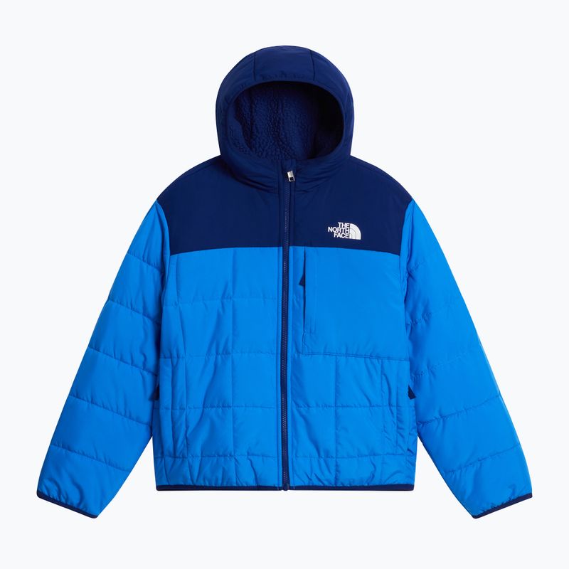Детско ватирано яке The North Face Reversible Shasta FZ Hooded active blue/bol 6