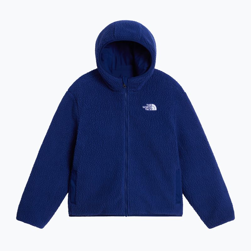 Детско ватирано яке The North Face Reversible Shasta FZ Hooded active blue/bol 8