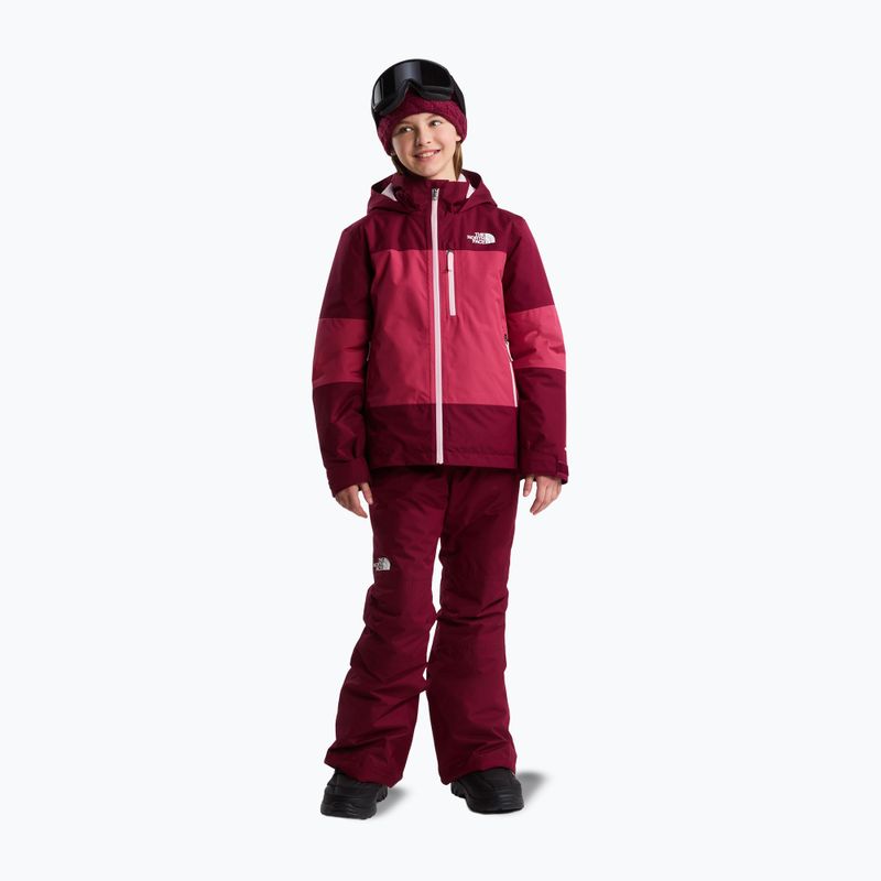 Детски скиорски панталони The North Face Freedom Insulated burgundy crush 2