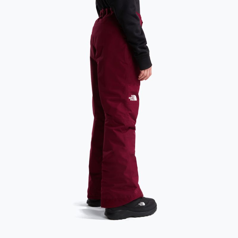 Детски скиорски панталони The North Face Freedom Insulated burgundy crush 3