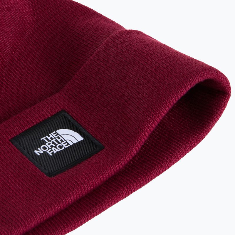Зимна шапка The North Face Dock Worker Recycled Beanie burgundy crush 2